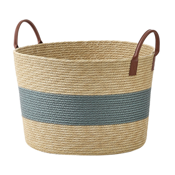 Baum Faux Wicker Basket