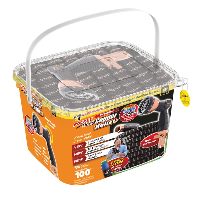 Pocket Hose Copper Bullet Garden Hose (Large)