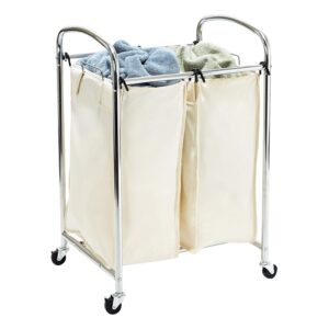 Seville Classics 2-Section Laundry Hamper