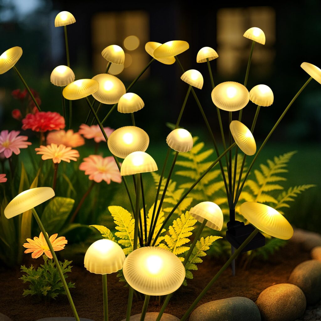 Solar Mushroom Lights (2-Pack)